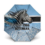 Botswana Independence Day 1966 Umbrella Tribal African Zebra Skins Pattern