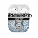 Botswana Personalized AirPods Case African Zebra Skins Pattern