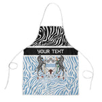 Botswana Personalized Apron African Zebra Skins Pattern