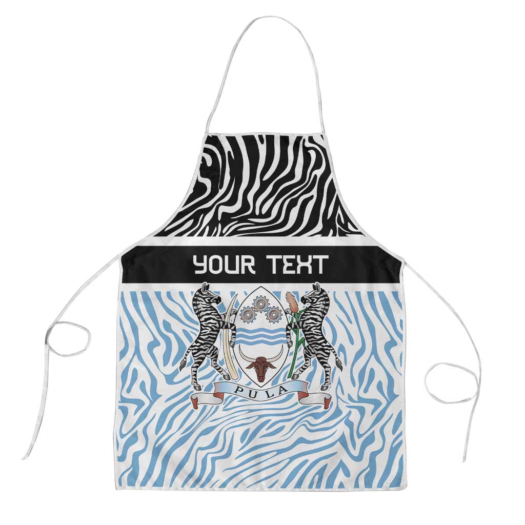Botswana Personalized Apron African Zebra Skins Pattern