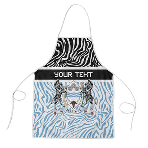 Botswana Personalized Apron African Zebra Skins Pattern