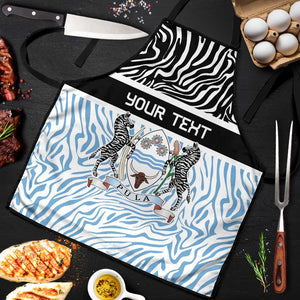 Botswana Personalized Apron African Zebra Skins Pattern