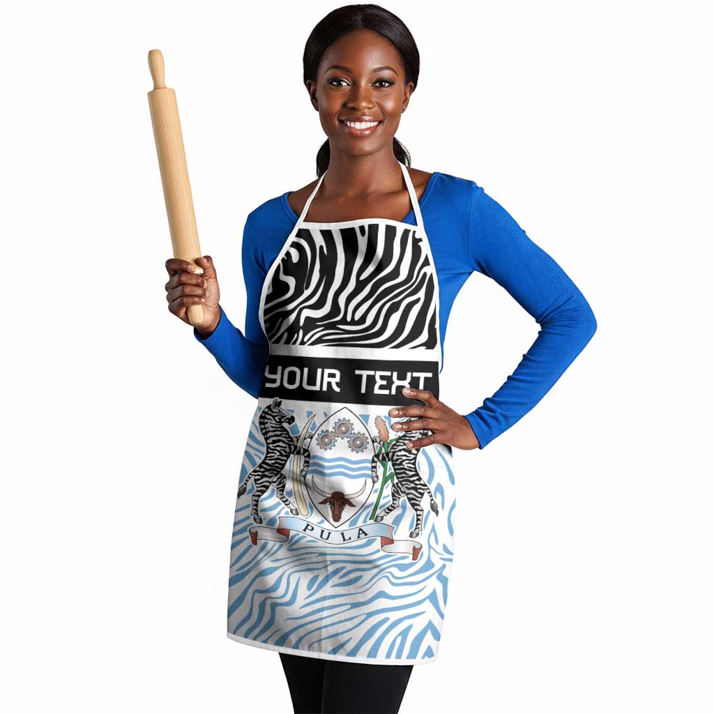 Botswana Personalized Apron African Zebra Skins Pattern