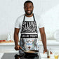 Botswana Personalized Apron African Zebra Skins Pattern