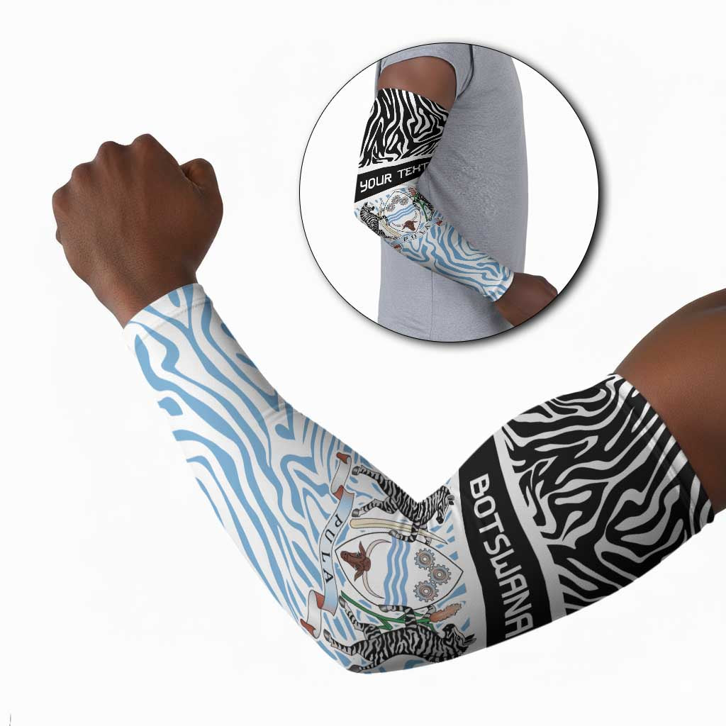 Botswana Personalized Arm Sleeves African Zebra Skins Pattern