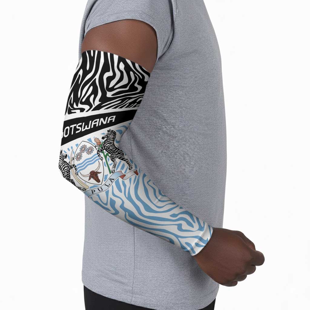 Botswana Personalized Arm Sleeves African Zebra Skins Pattern