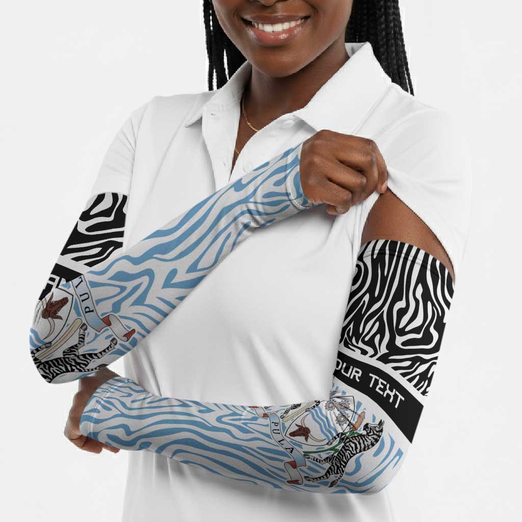 Botswana Personalized Arm Sleeves African Zebra Skins Pattern