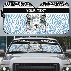 Botswana Personalized Auto Sun Shade African Zebra Skins Pattern