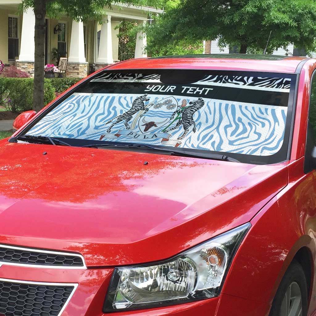 Botswana Personalized Auto Sun Shade African Zebra Skins Pattern