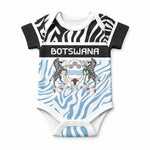 Botswana Personalized Baby Onesie African Zebra Skins Pattern