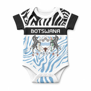 Botswana Personalized Baby Onesie African Zebra Skins Pattern