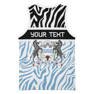Botswana Personalized Basketball Jersey African Zebra Skins Pattern LT9