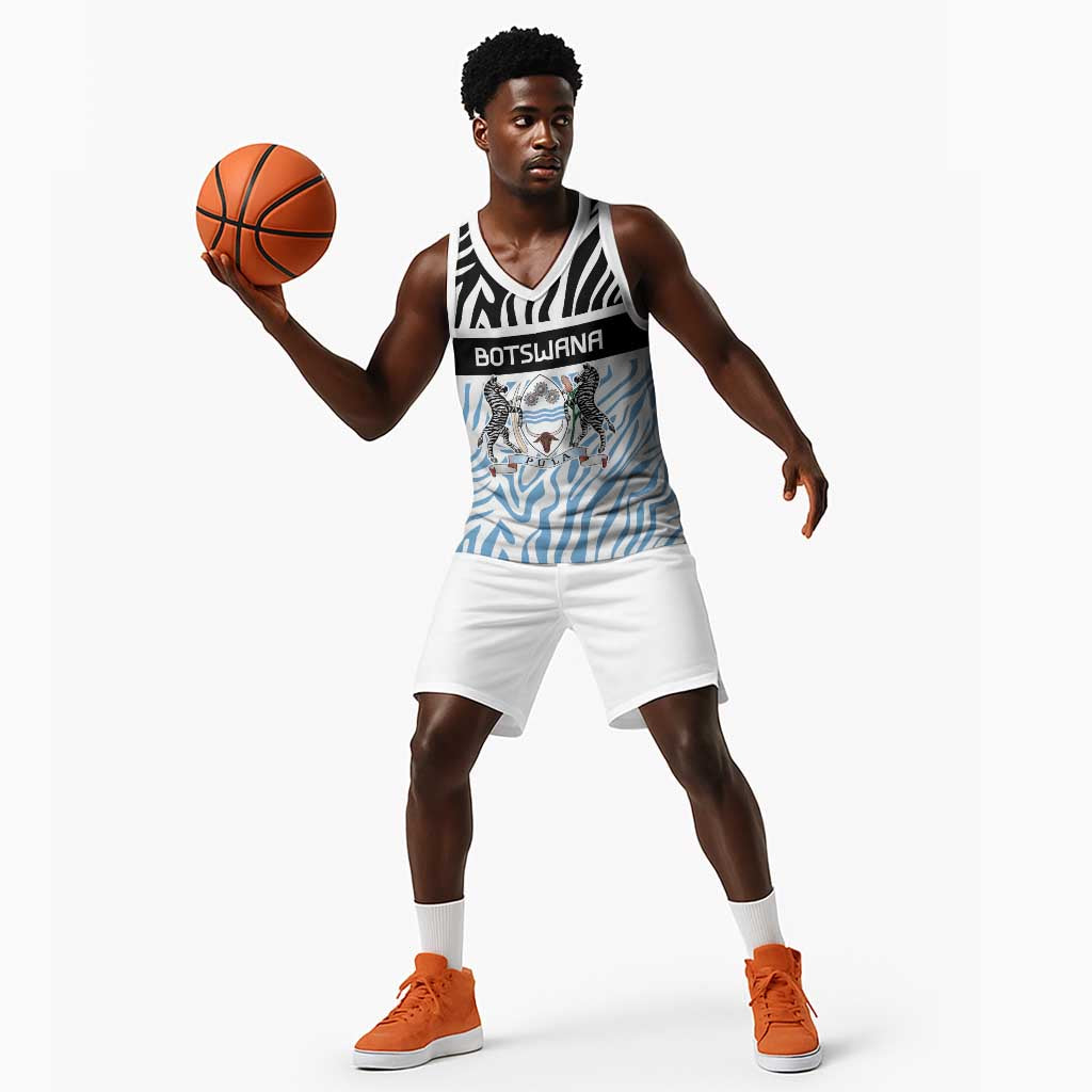 Botswana Personalized Basketball Jersey African Zebra Skins Pattern LT9