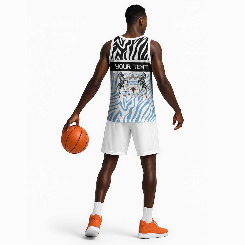 Botswana Personalized Basketball Jersey African Zebra Skins Pattern LT9