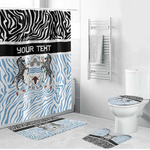 Botswana Personalized Bathroom Set African Zebra Skins Pattern