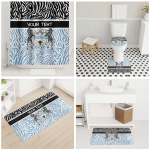Botswana Personalized Bathroom Set African Zebra Skins Pattern