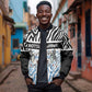 Botswana Personalized Bomber Jacket African Zebra Skins Pattern - African Pride
