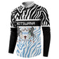 Botswana Personalized Button Sweatshirt African Zebra Skins Pattern