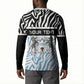 Botswana Personalized Button Sweatshirt African Zebra Skins Pattern