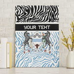 Botswana Personalized Canvas Wall Art African Zebra Skins Pattern - African Pride