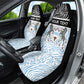 Botswana Personalized Car Seat Cover African Zebra Skins Pattern - African Pride