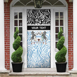 Botswana Personalized Door Cover African Zebra Skins Pattern