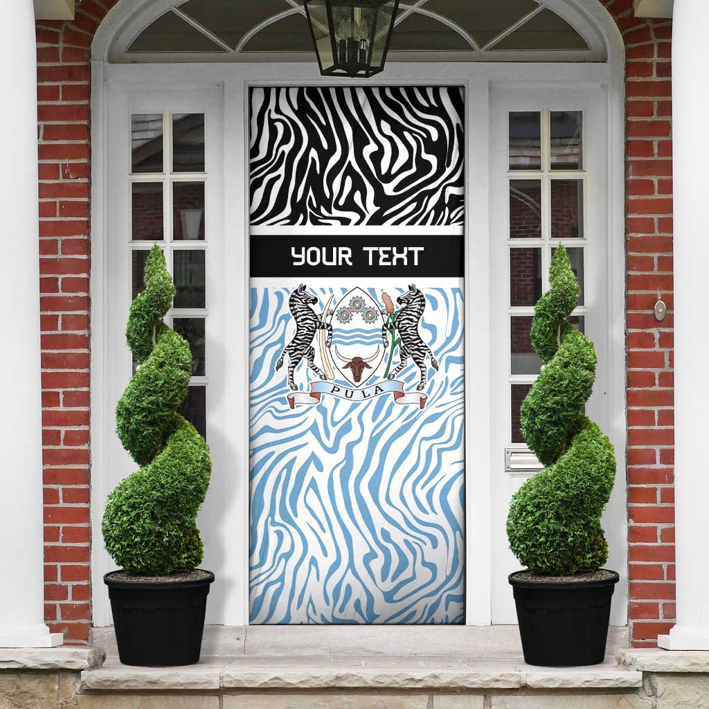 Botswana Personalized Door Cover African Zebra Skins Pattern
