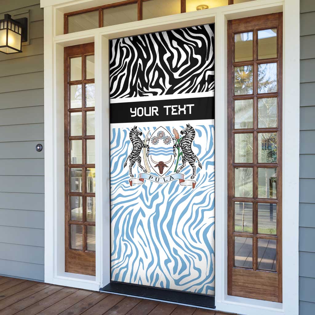 Botswana Personalized Door Cover African Zebra Skins Pattern