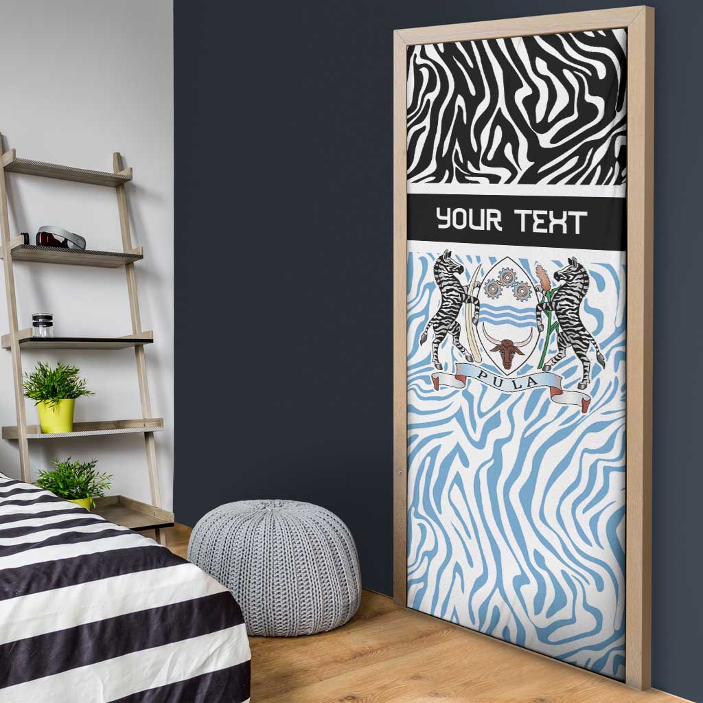 Botswana Personalized Door Cover African Zebra Skins Pattern