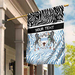 Botswana Personalized Garden Flag African Zebra Skins Pattern - African Pride