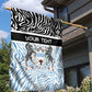 Botswana Personalized Garden Flag African Zebra Skins Pattern - African Pride