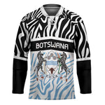Botswana Personalized Hockey Jersey African Zebra Skins Pattern