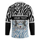 Botswana Personalized Hockey Jersey African Zebra Skins Pattern