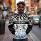 Botswana Personalized Hoodie African Zebra Skins Pattern - African Pride