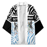 Botswana Personalized Kimono African Zebra Skins Pattern