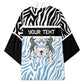 Botswana Personalized Kimono African Zebra Skins Pattern