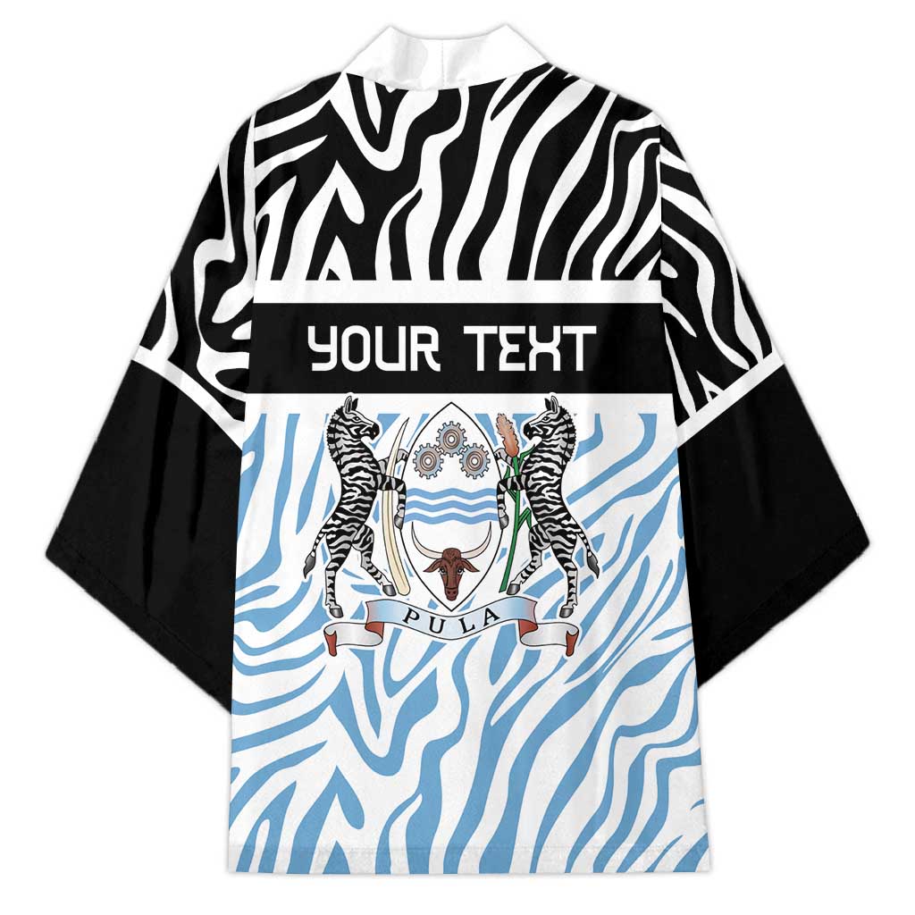 Botswana Personalized Kimono African Zebra Skins Pattern