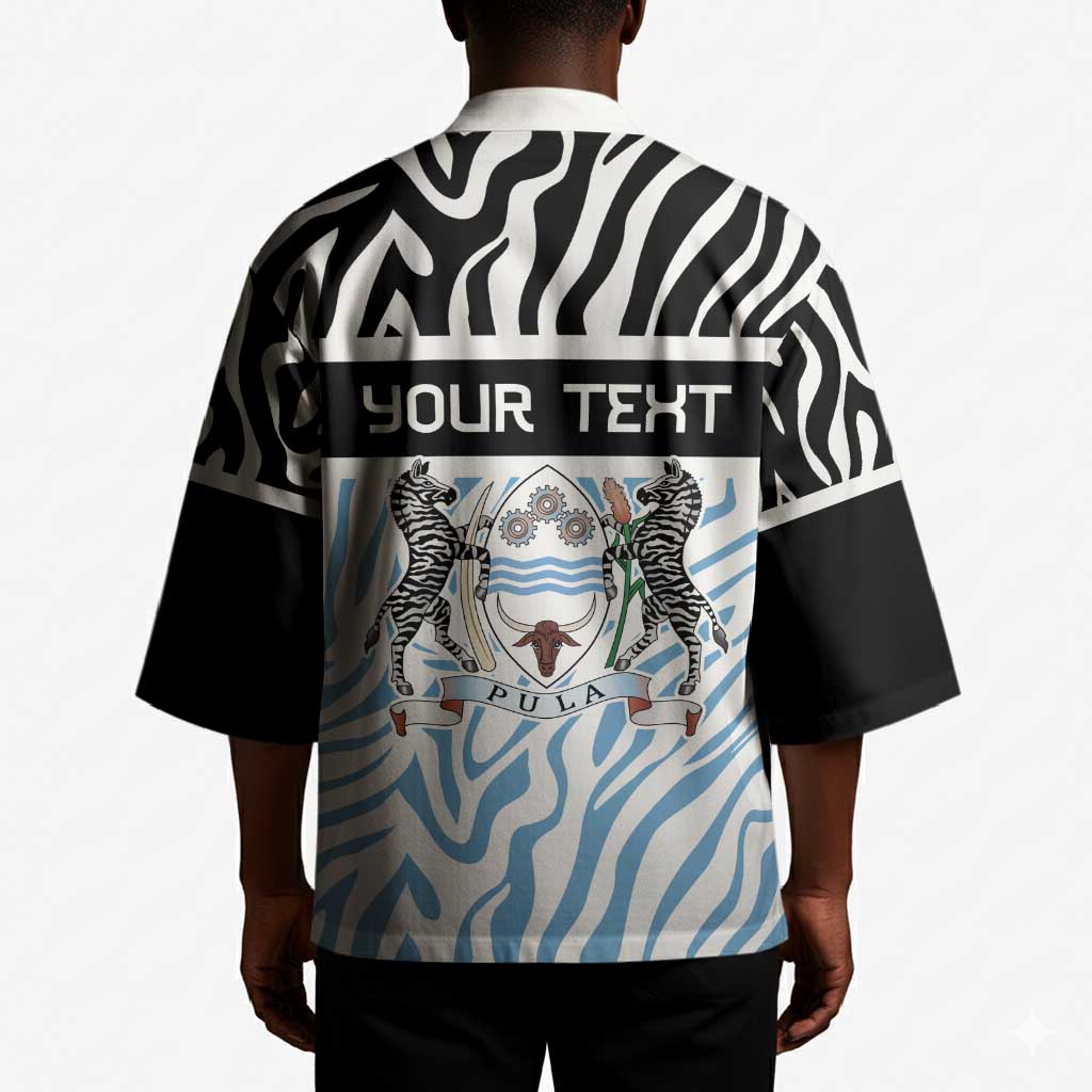 Botswana Personalized Kimono African Zebra Skins Pattern