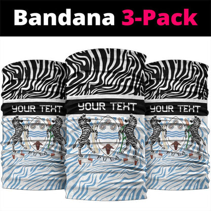 Botswana Personalized Neck Gaiter African Zebra Skins Pattern LT9