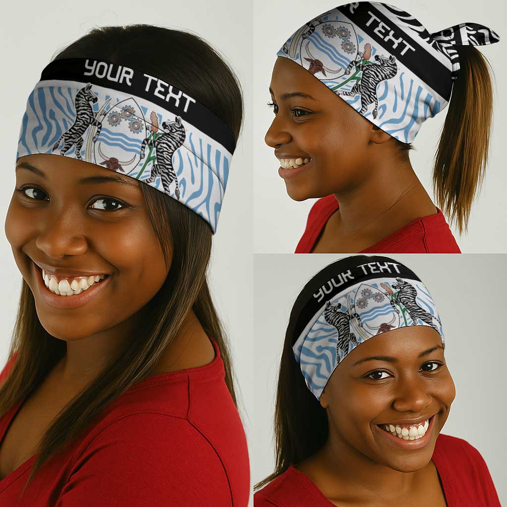 Botswana Personalized Neck Gaiter African Zebra Skins Pattern LT9