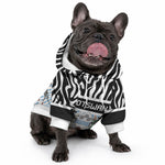 Botswana Personalized Pet Hoodie African Zebra Skins Pattern