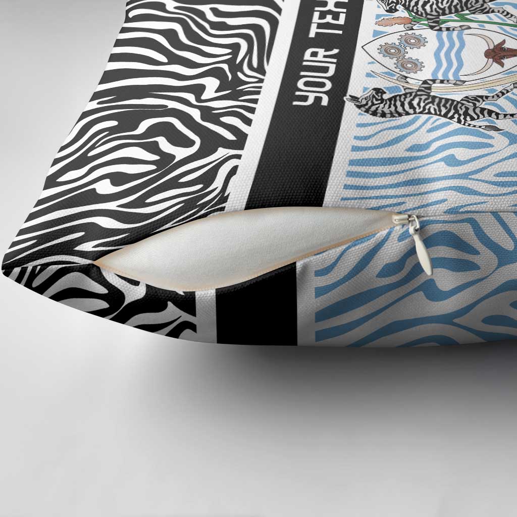 Botswana Personalized Pillow Cover African Zebra Skins Pattern