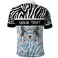 Botswana Personalized Polo Shirt African Zebra Skins Pattern - African Pride