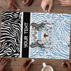 Botswana Personalized Puzzle African Zebra Skins Pattern