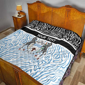 Botswana Personalized Quilt African Zebra Skins Pattern - African Pride