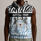 Botswana Personalized Sleeveless Hoodie African Zebra Skins Pattern - African Pride