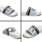 Botswana Personalized Slide Sandals African Zebra Skins Pattern