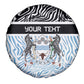 Botswana Personalized Spare Tire Cover African Zebra Skins Pattern - African Pride