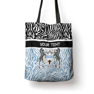 Botswana Personalized Tote Bag African Zebra Skins Pattern