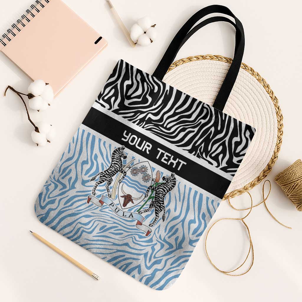 Botswana Personalized Tote Bag African Zebra Skins Pattern